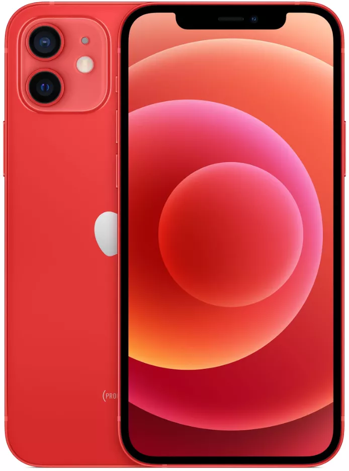 Смартфон iPhone 12, 128 Гб, красный, Dual SIM (nano SIM+eSIM)